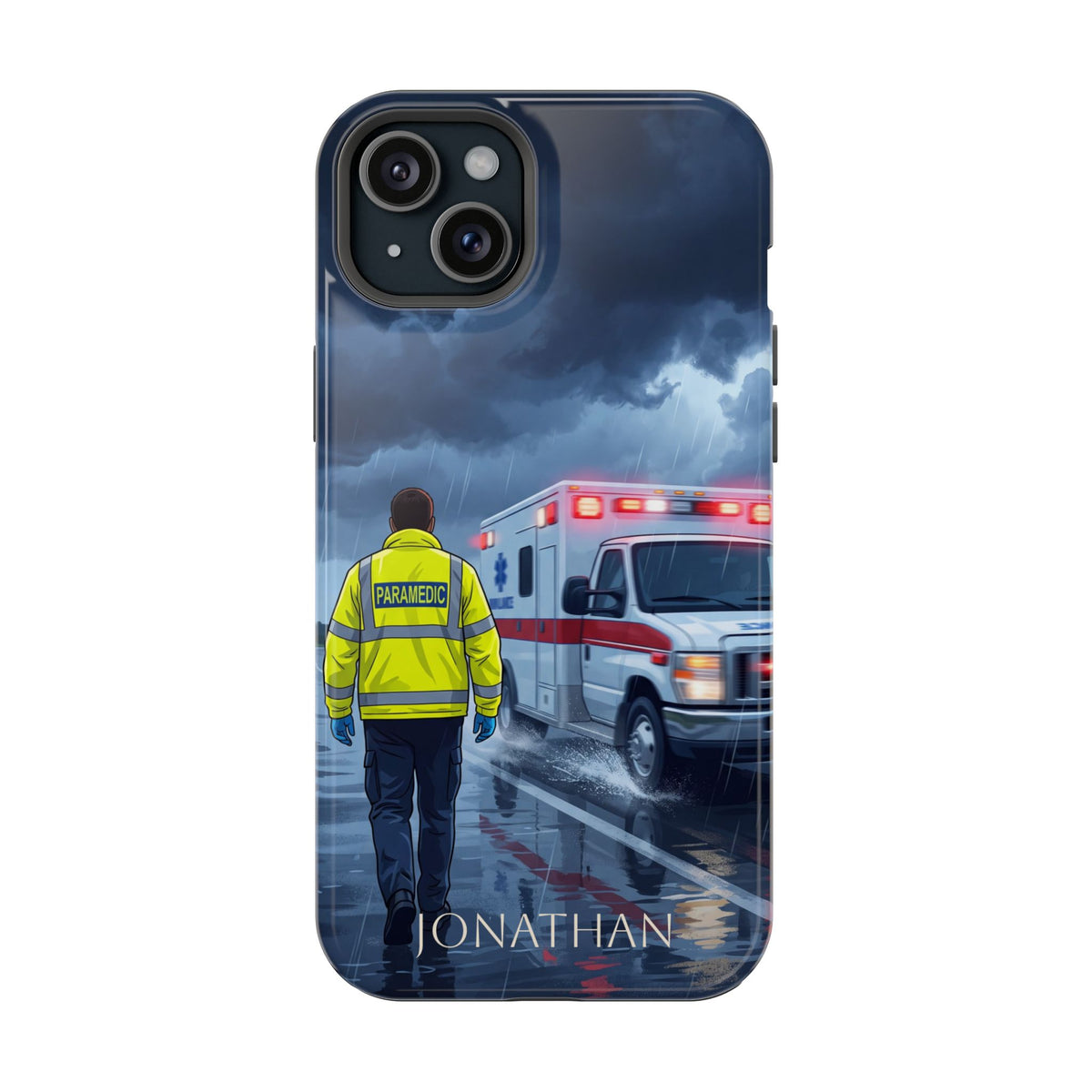 Personalized EMS Storm Phone Case — Wireless Charging Cover