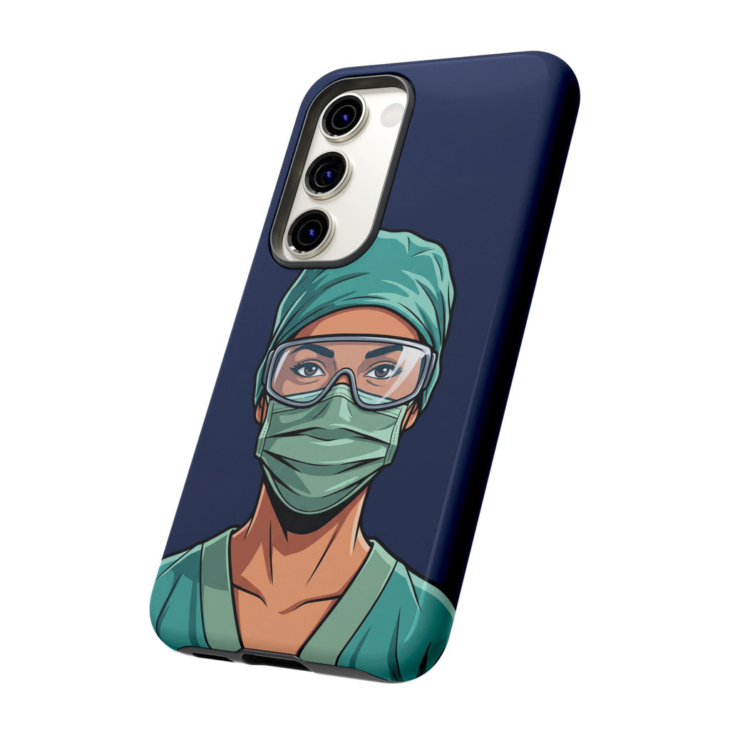 Nurse Illustrated Portrait Phone Case | iPhone & Samsung