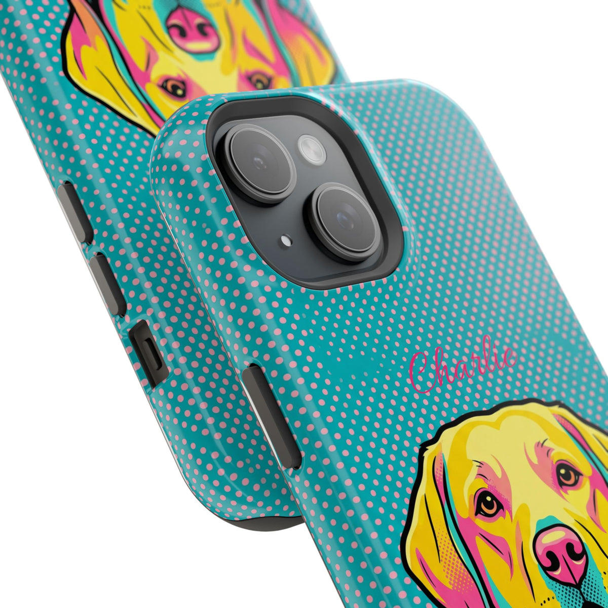 Personalized Pop Art Labrador Phone Case — Tough Magnetic Case with Wireless Charging