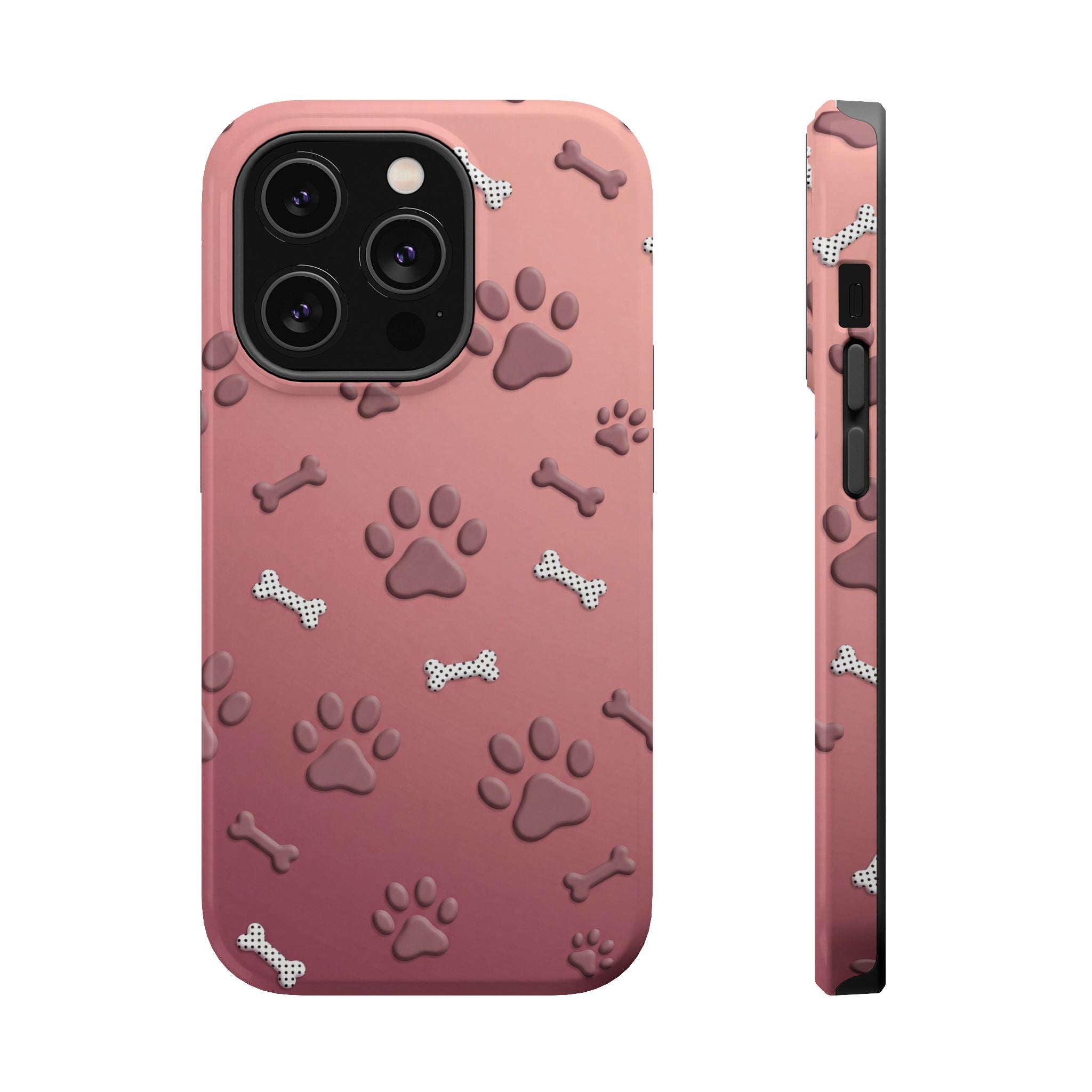 Paws & Bones Phone Case — Impact-Resistant Wireless Charging Cover