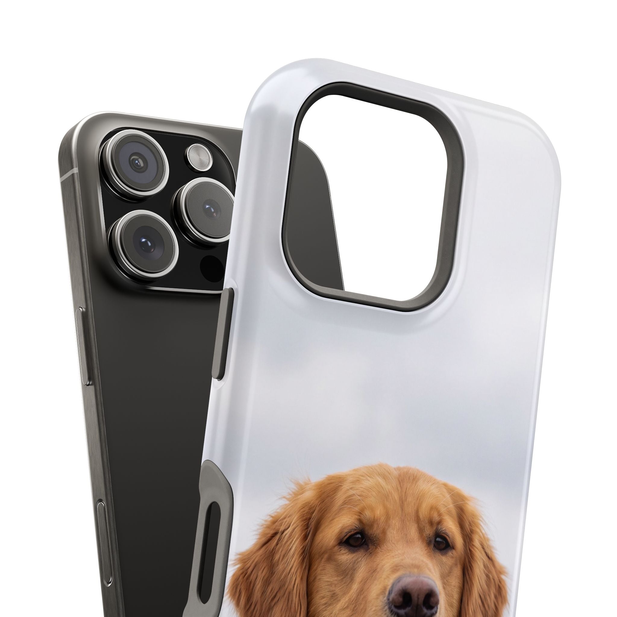 Golden Retriever Phone Case — Impact-Resistant Wireless Charging Cover
