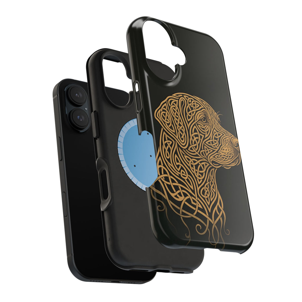Celtic Knotwork Labrador Phone Case — Tough Magnetic Case with Wireless Charging