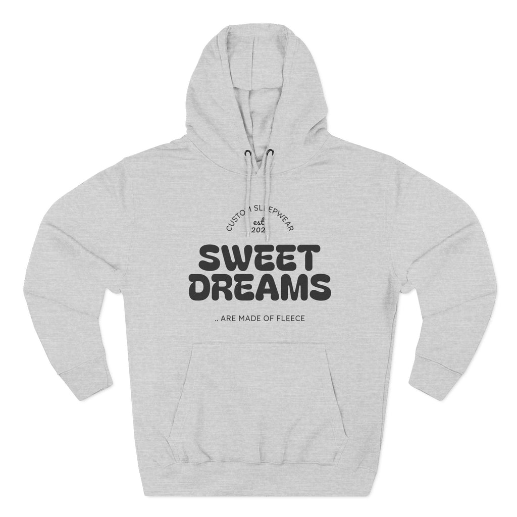 Sweet Dreams Hoodie — Cozy Fleece Pullover with Retro Script