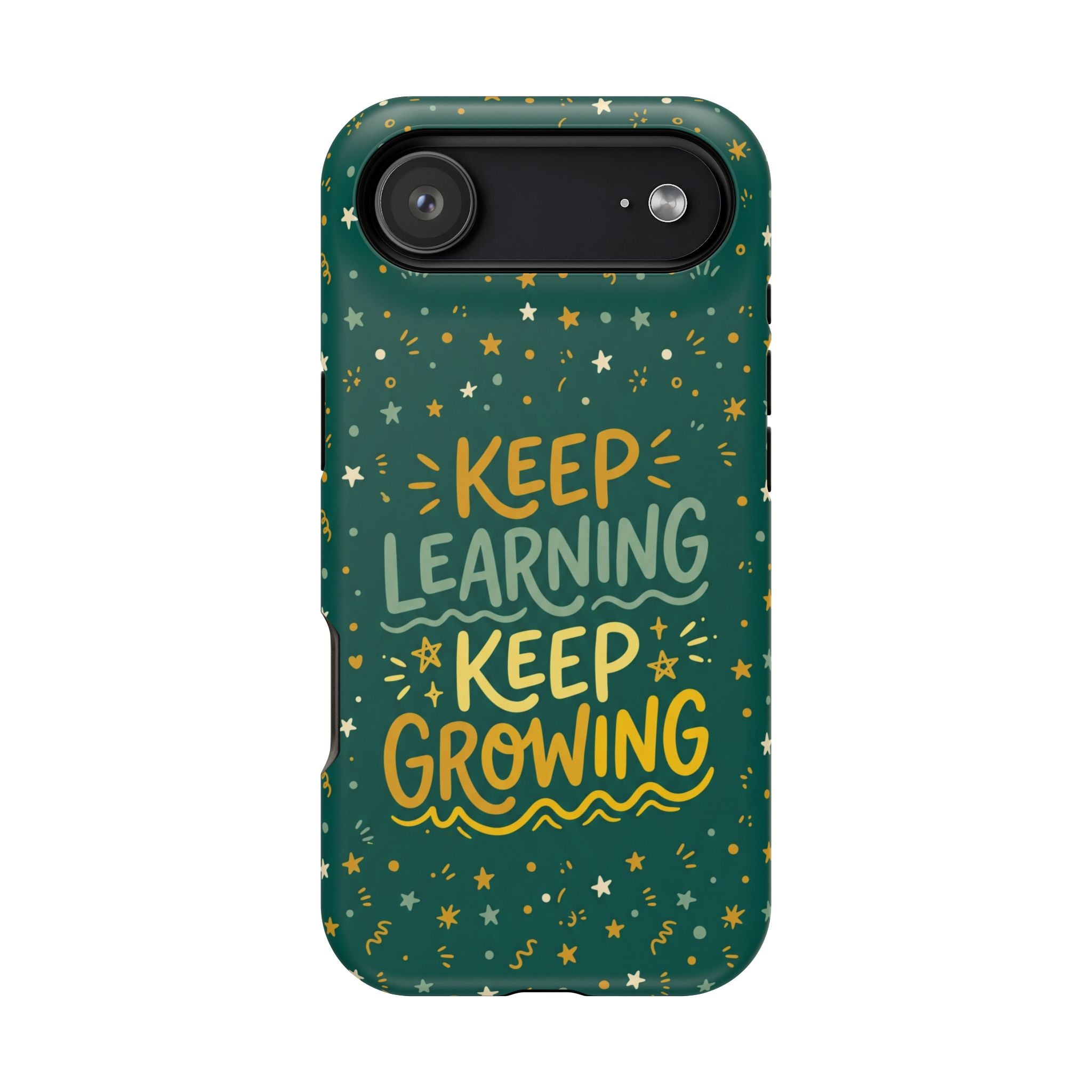 Keep Learning Keep Growing Teacher Phone Case — Wireless Charging Cover