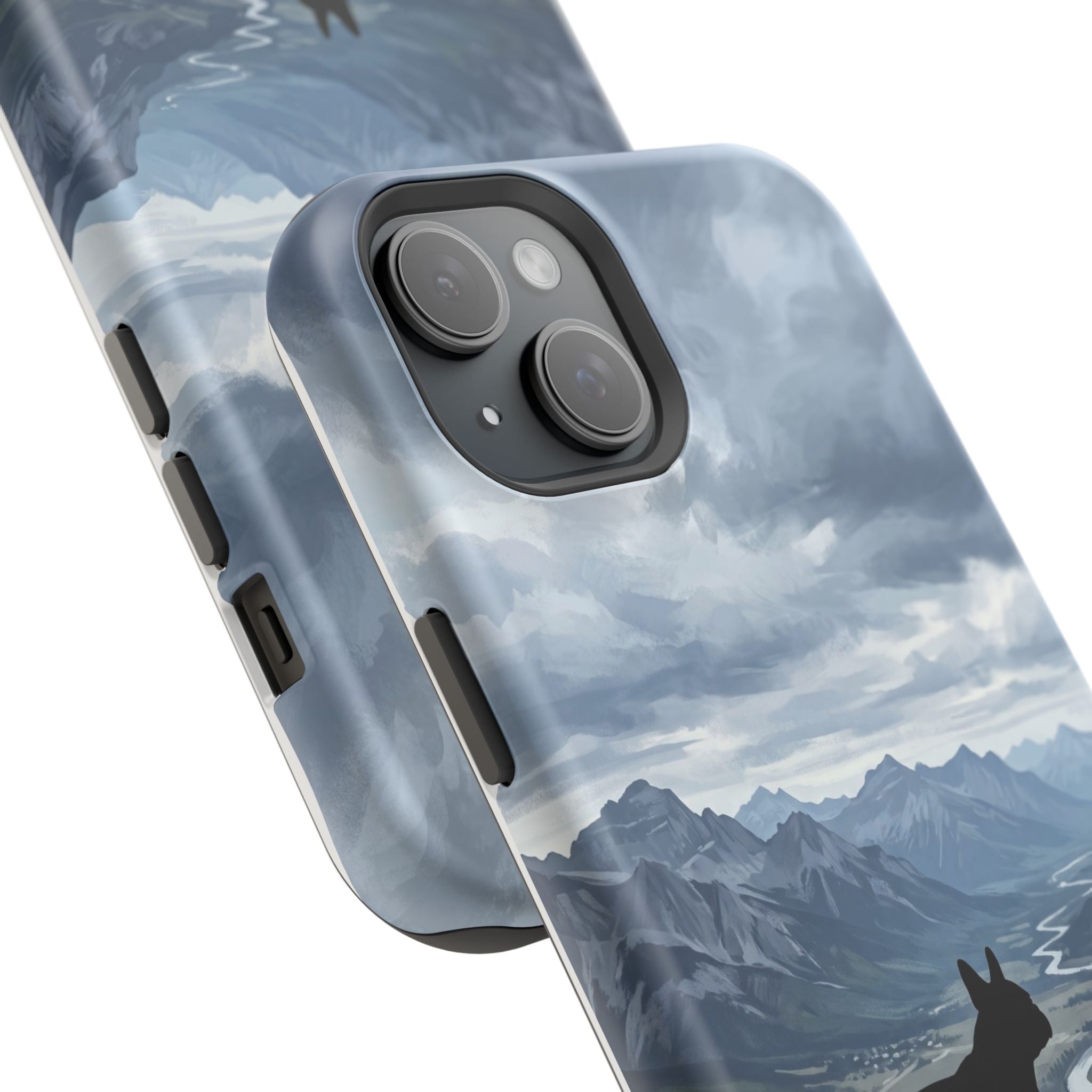 Personalized French Bulldog Mountain Valley Phone Case — Wireless Charging Cover