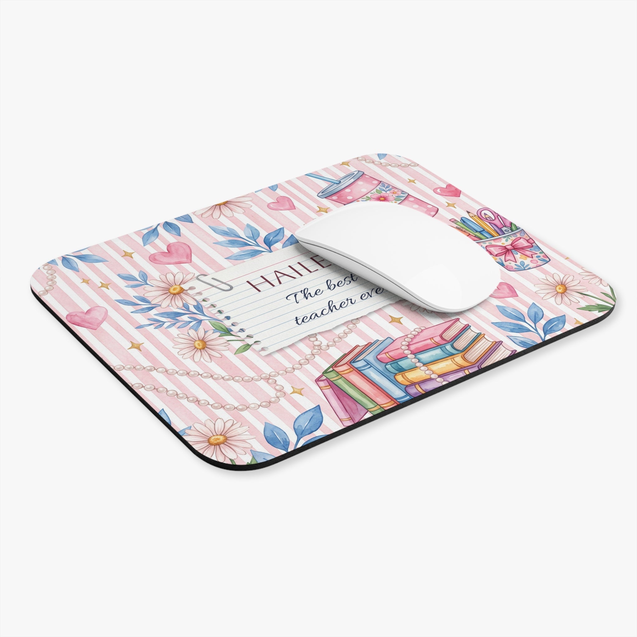 Personalized Teacher Mouse Pad | Custom Name Gift