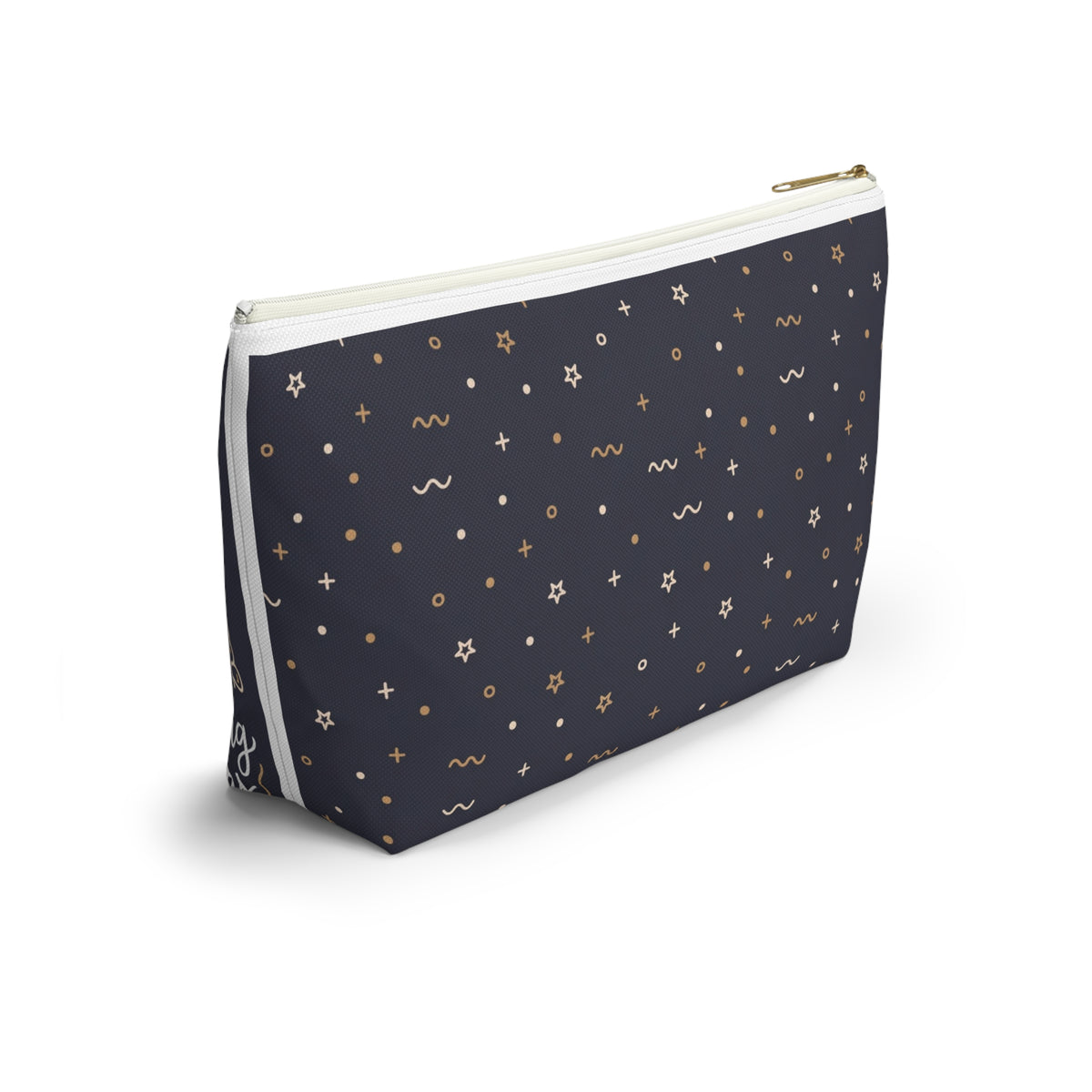 Nursing Boho Quote Accessory Pouch — T-Bottom Zipper Bag