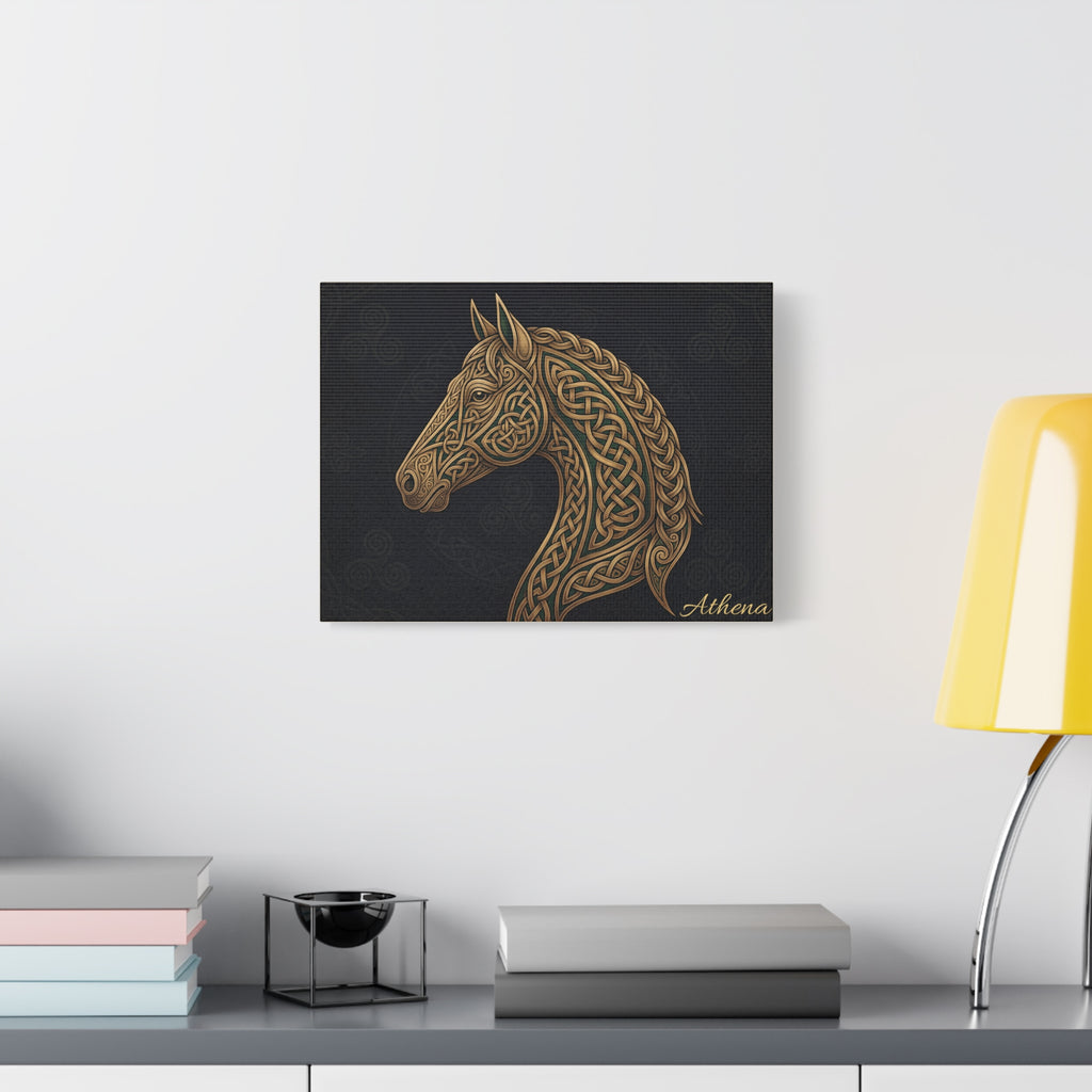 Horse Personalized Canvas | Celtic Knotwork Horse Wall Art
