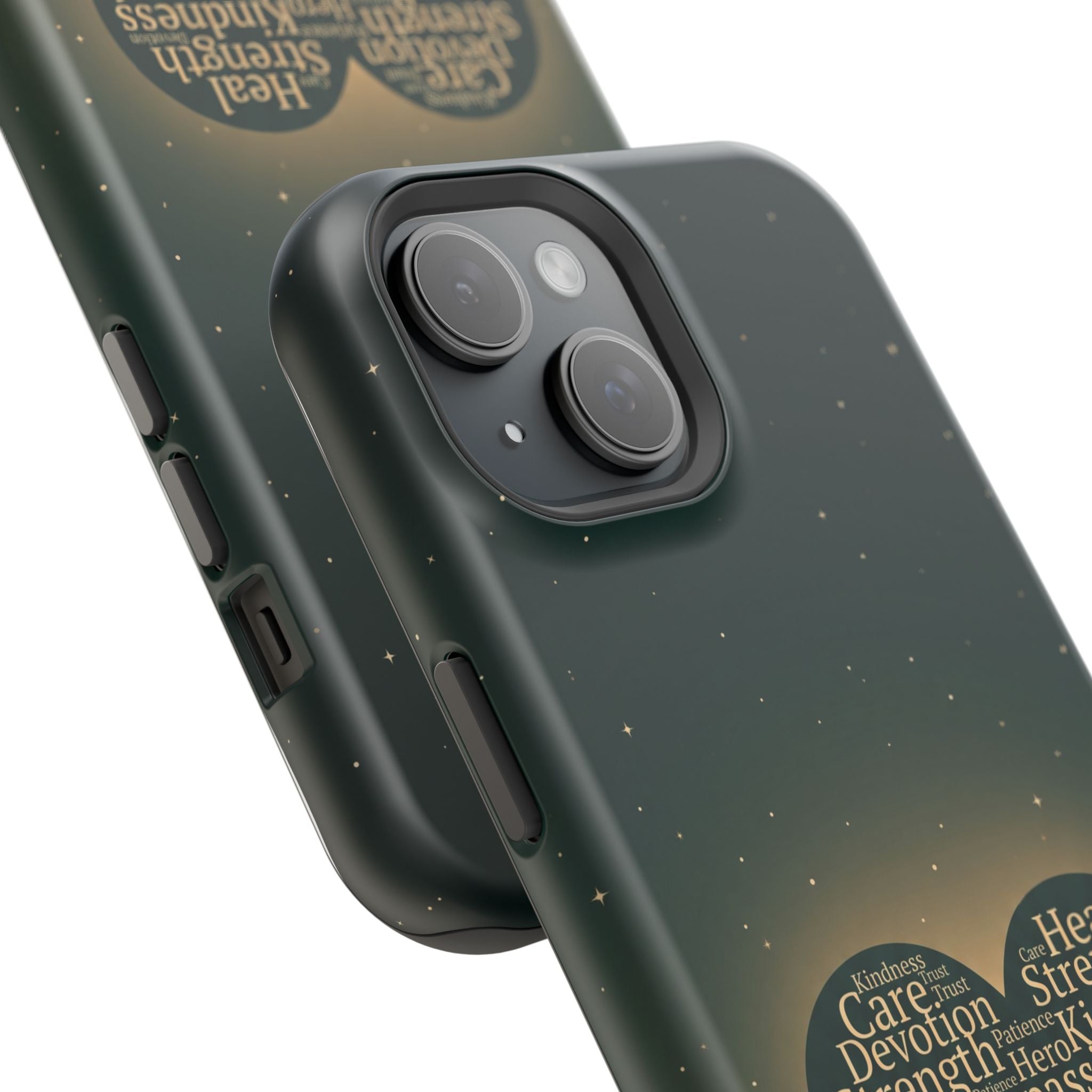 Nurse Heart Word and Art Phone Case — Impact-Resistant Wireless Charging Cover