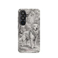 Personalized Golden Retriever Woodland Trail Phone Case — Wireless Charging Cover