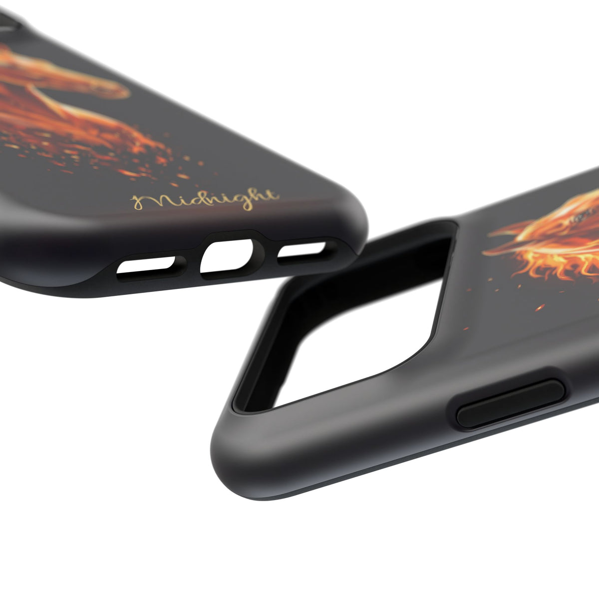 Personalized Fire & Ember Horse Phone Case — Tough Magnetic Case with Wireless Charging