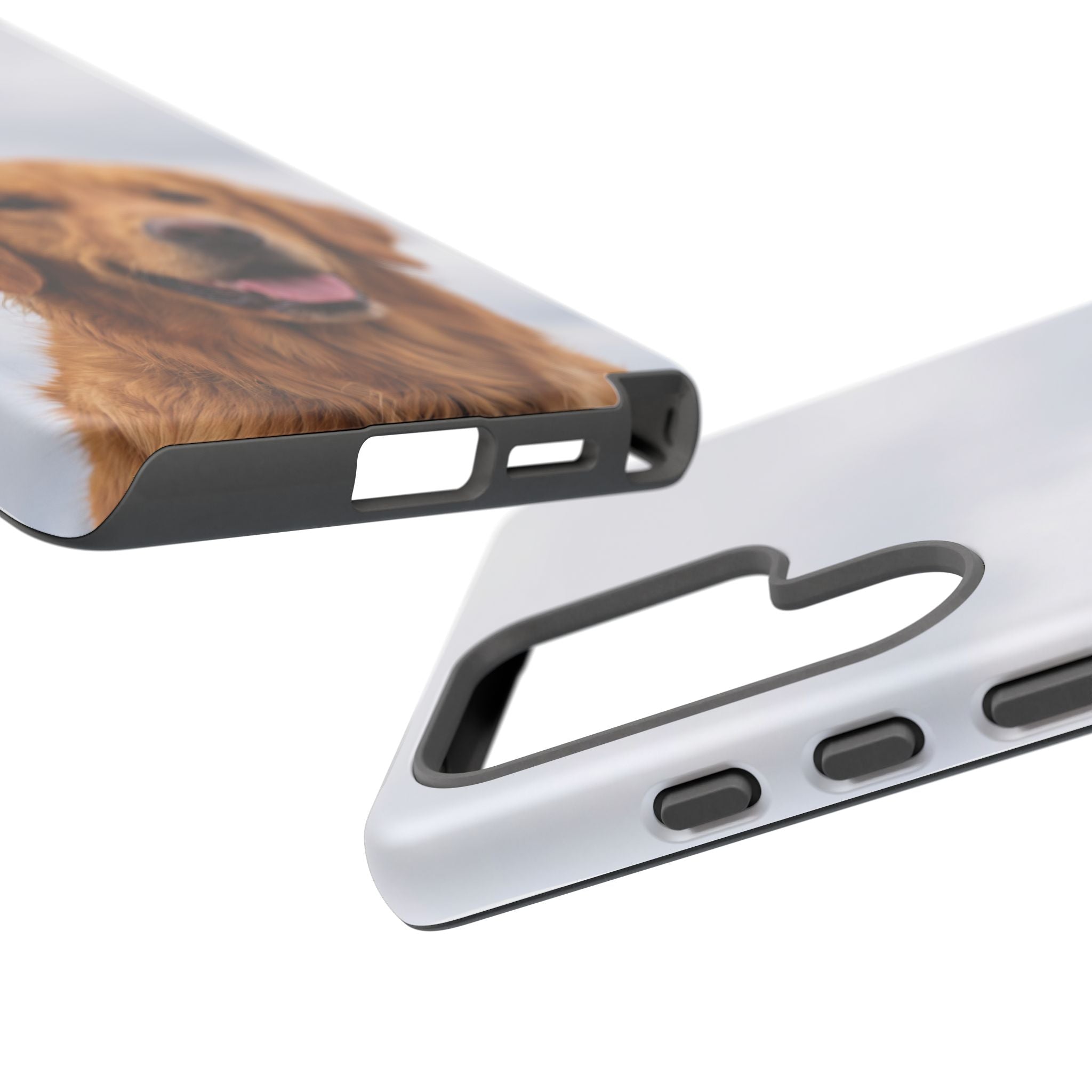 Golden Retriever Portrait Phone Case | Happy Dog Photo on Soft Sky Background | Samsung & iPhone