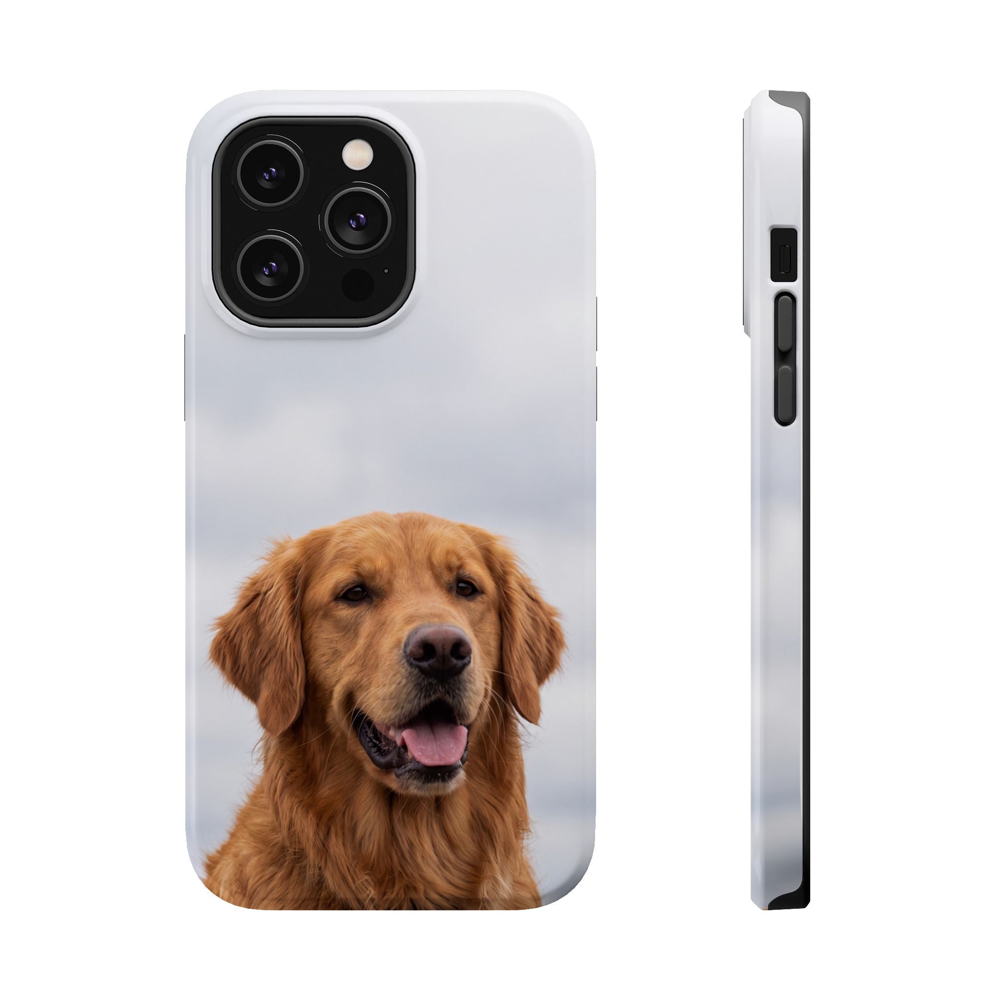 Golden Retriever Phone Case — Impact-Resistant Wireless Charging Cover