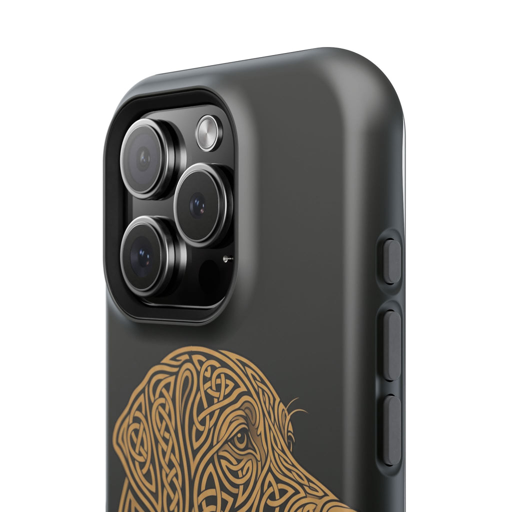 Celtic Knotwork Labrador Phone Case — Tough Magnetic Case with Wireless Charging