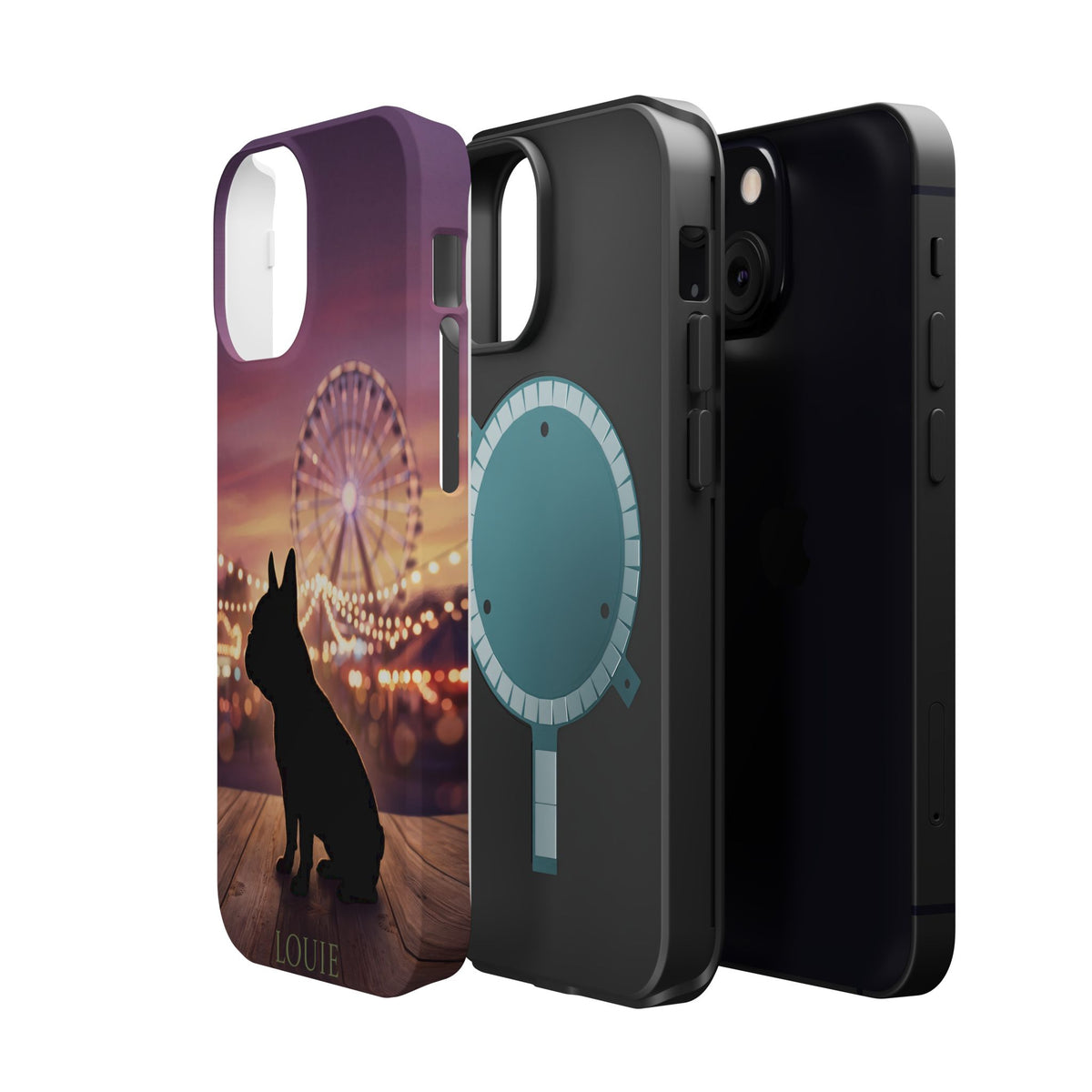 Personalized French Bulldog Carnival Nights Phone Case — Wireless Charging Cover