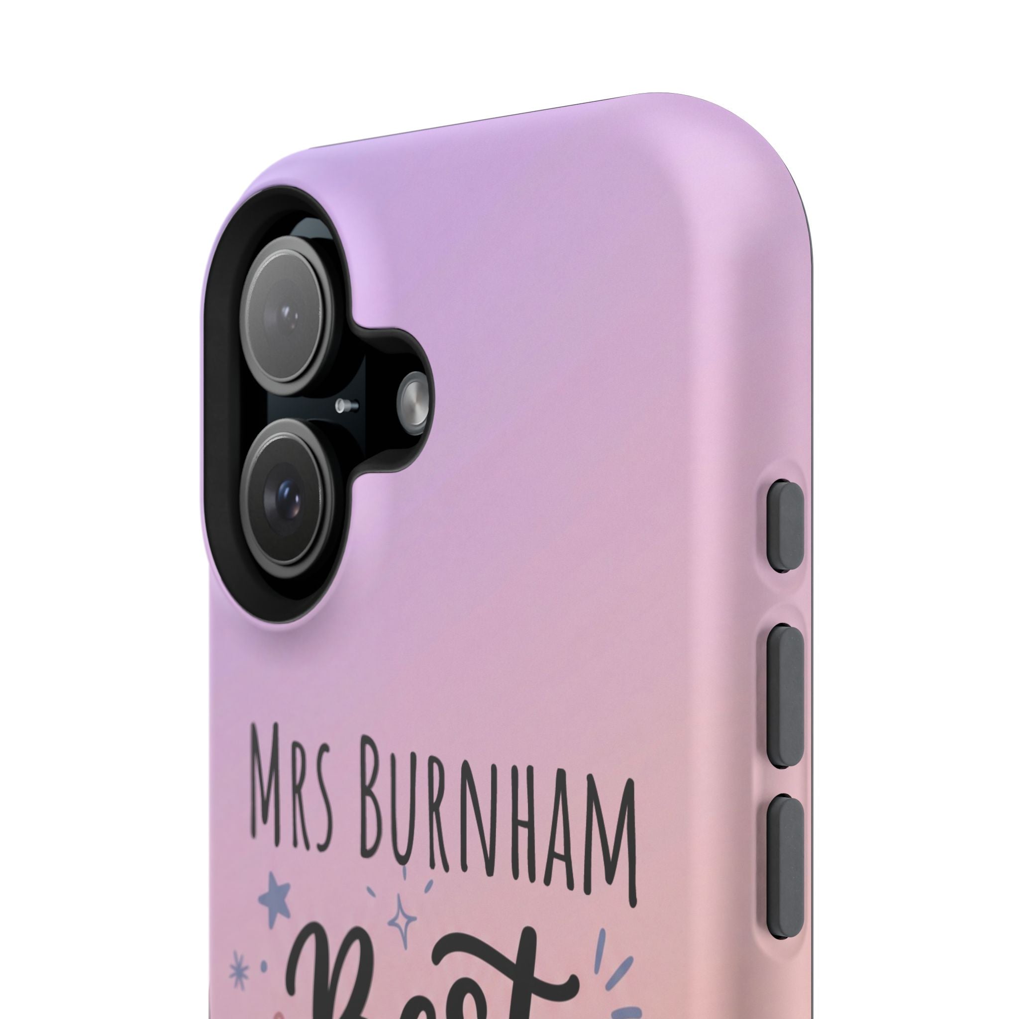 Best Teacher Ever Personalized Phone Case — Wireless Charging Cover