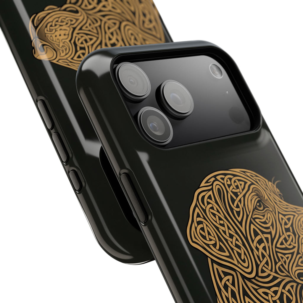 Celtic Knotwork Labrador Phone Case — Tough Magnetic Case with Wireless Charging