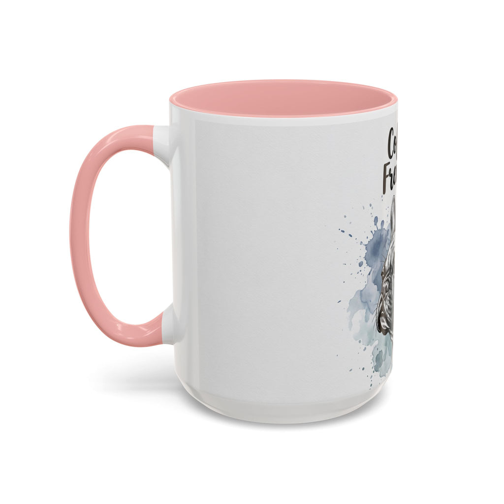 Coffee & Frenchies Mug | French Bulldog Lover Gift | Watercolor Dog Mug