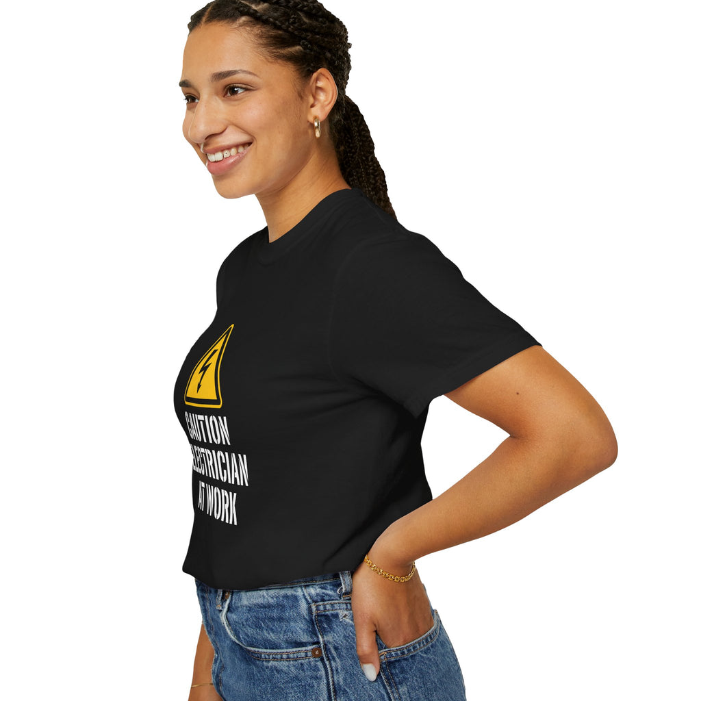 Caution Electrician At Work T-Shirt