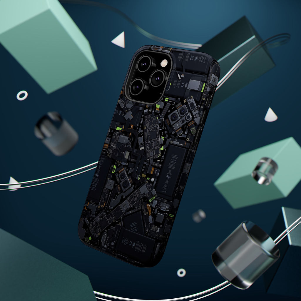 Circuit Core Phone Case — Motherboard Print Wireless Charging Cover