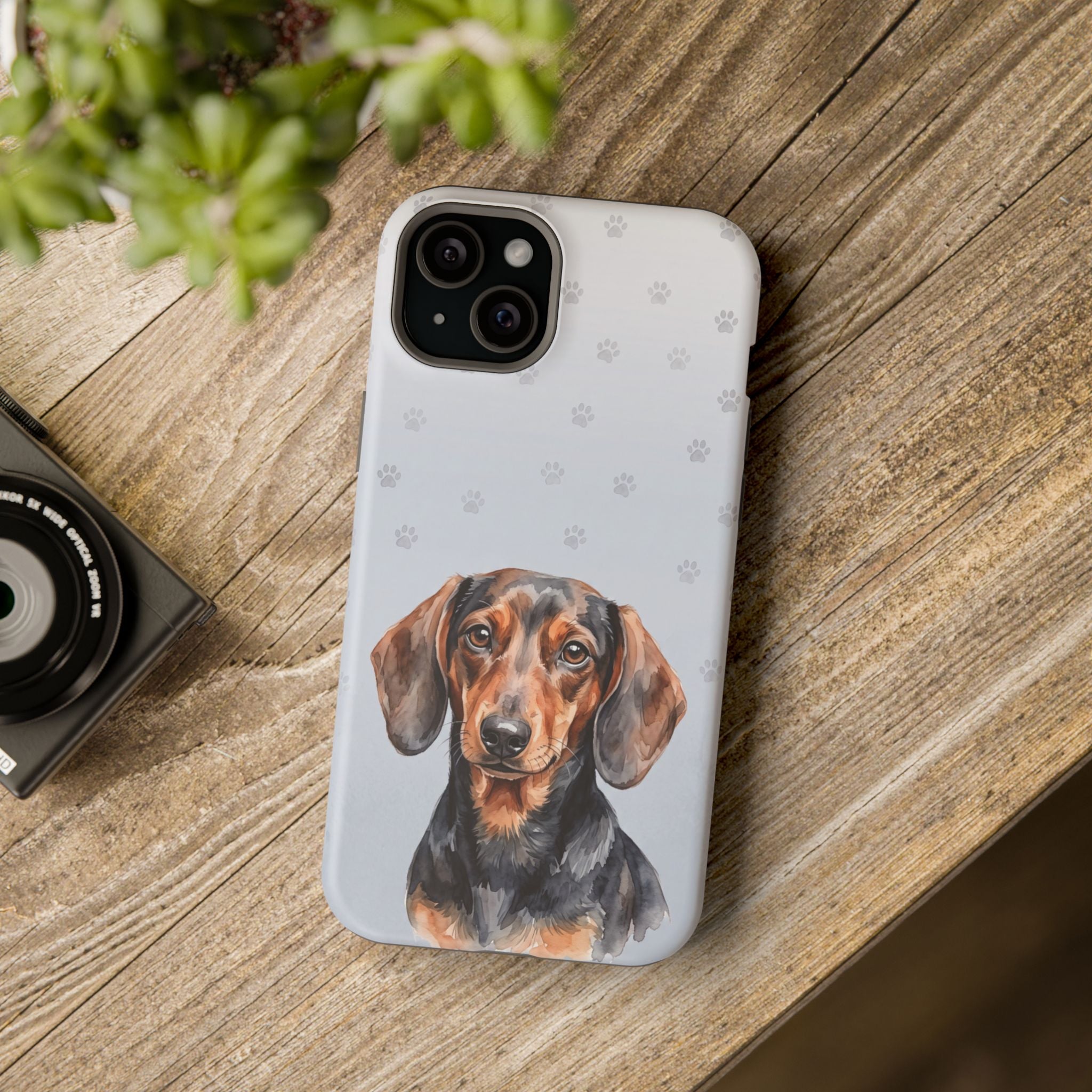 Dachshund Phone Case — Impact-Resistant Wireless Charging Cover