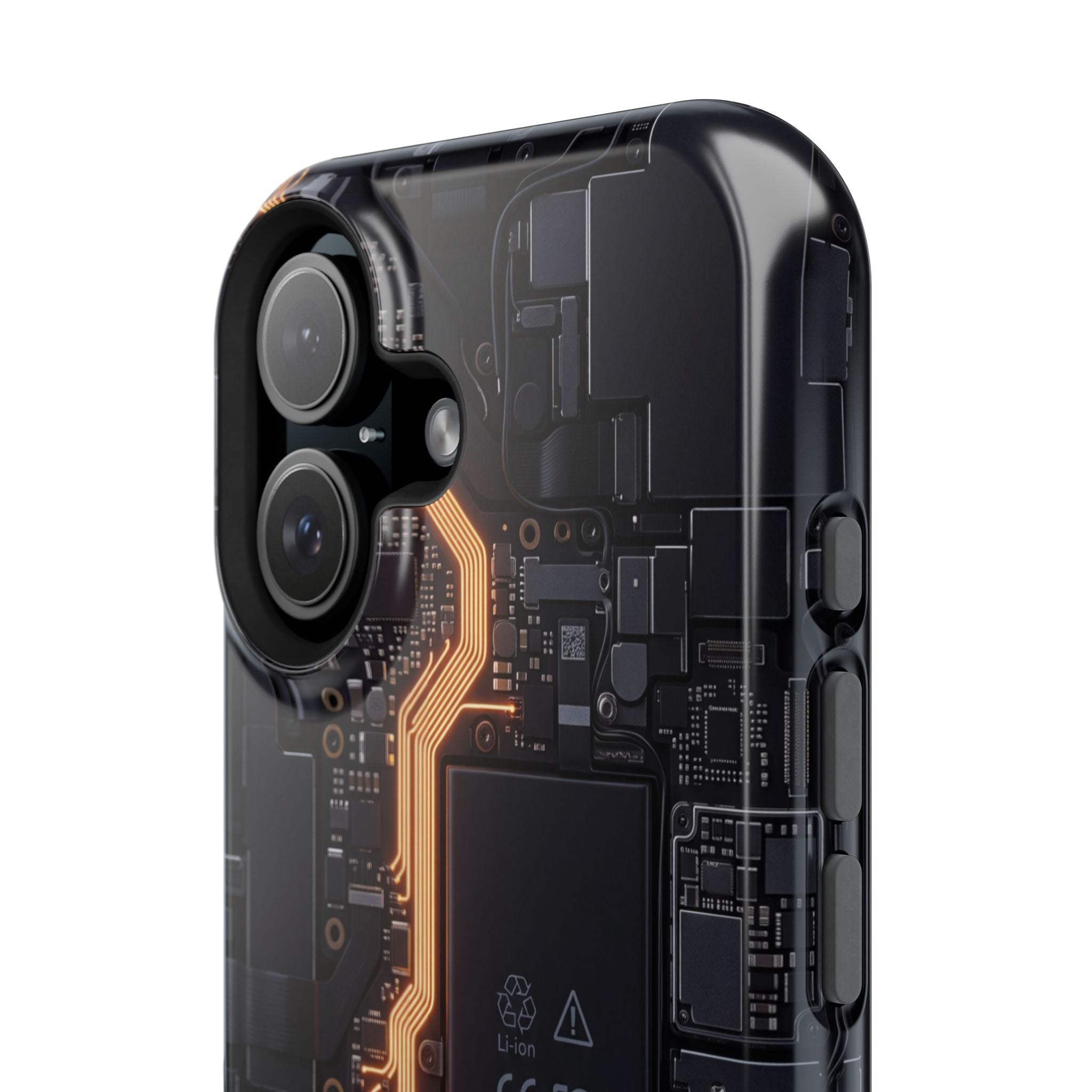 Electrician Circuit Bolt Phone Case — Impact-Resistant Wireless Charging Cover