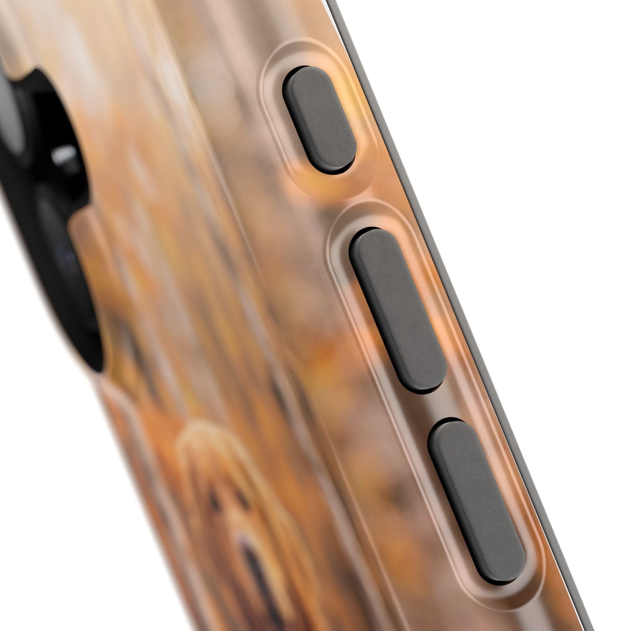 Autumn Golden Retriever Phone Case — Impact-Resistant Wireless Charging Cover