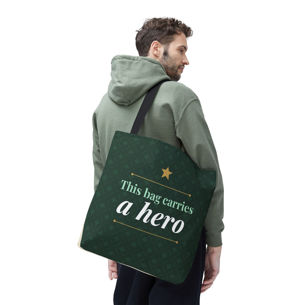 This Bag Carries a Hero Tote | Nurse Gift Tote Bag | Essential Worker Appreciation Gift | Premium Polyester Carry-All