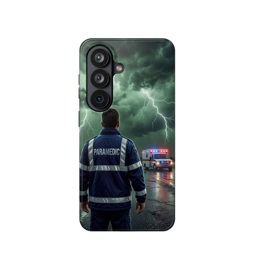 Paramedic Green Storm Phone Case — Magnetic Wireless Charging Cover