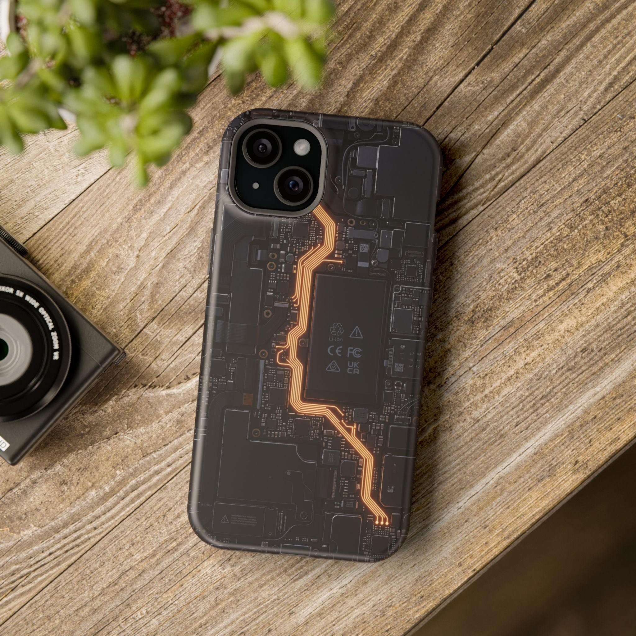 Electrician Circuit Bolt Phone Case — Impact-Resistant Wireless Charging Cover