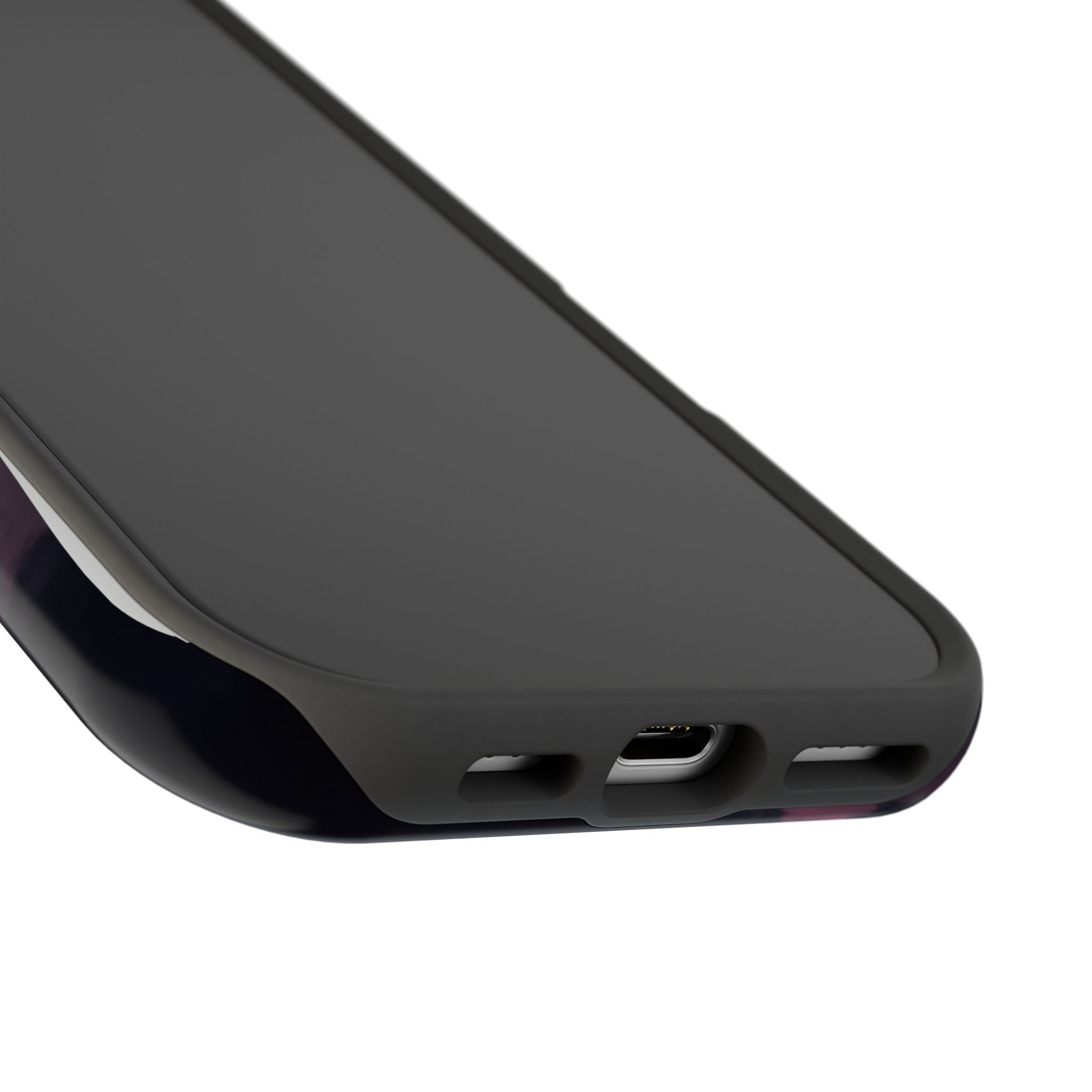 Neon Paw Print Phone Case — Impact-Resistant Wireless Charging Cover