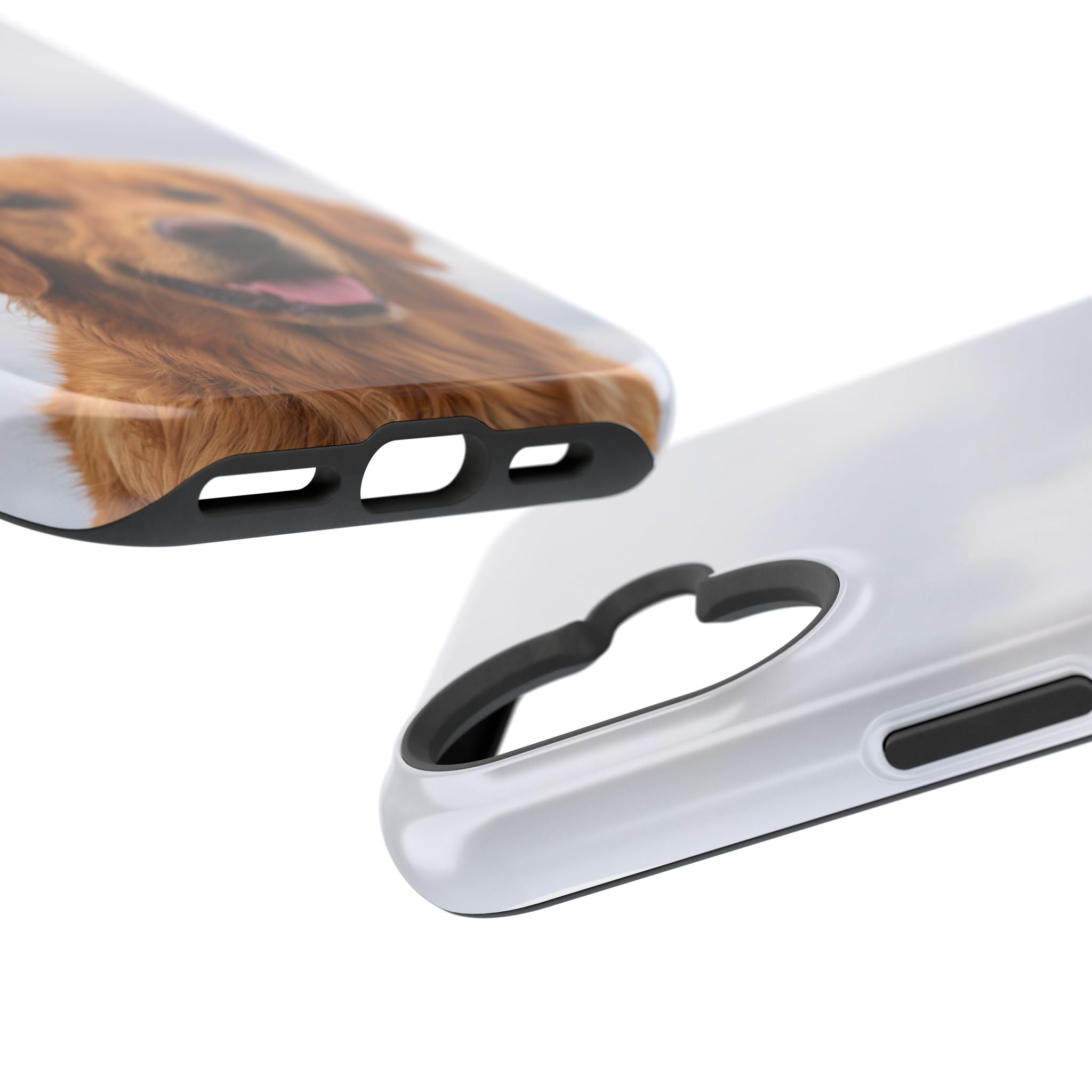 Golden Retriever Phone Case — Impact-Resistant Wireless Charging Cover