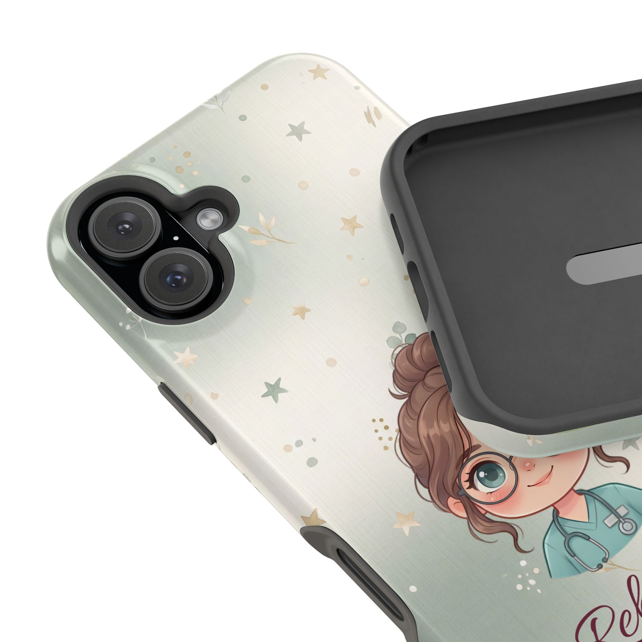 Personalized Starry Nurse Phone Case — Wireless Charging Cover