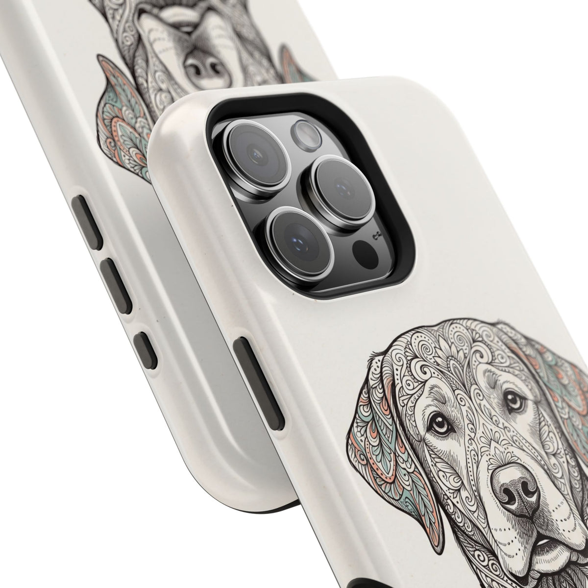 Mandala Labrador Phone Case — Tough Magnetic Case with Wireless Charging