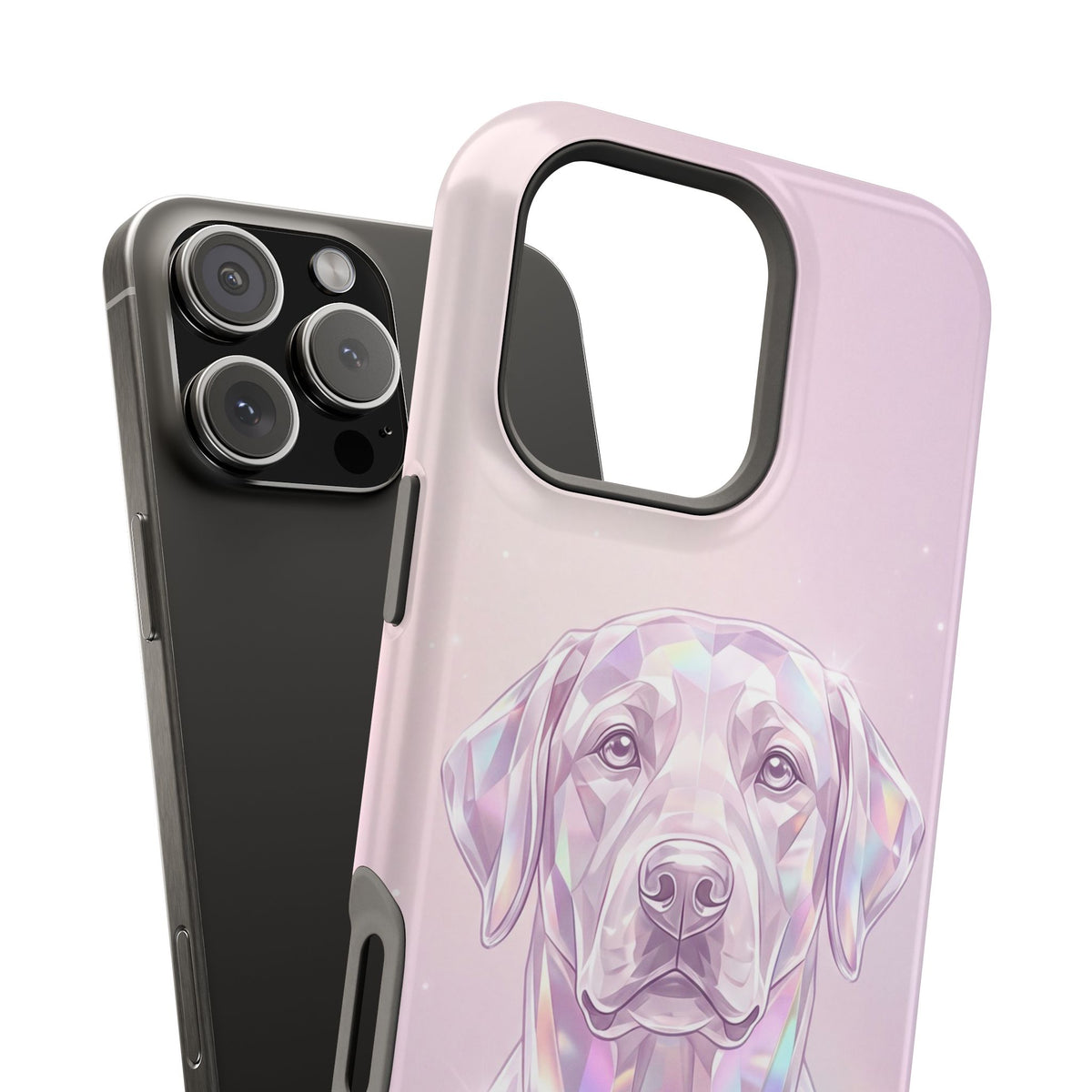 Personalized Crystal Prism Labrador Phone Case — Tough Magnetic Case with Wireless Charging