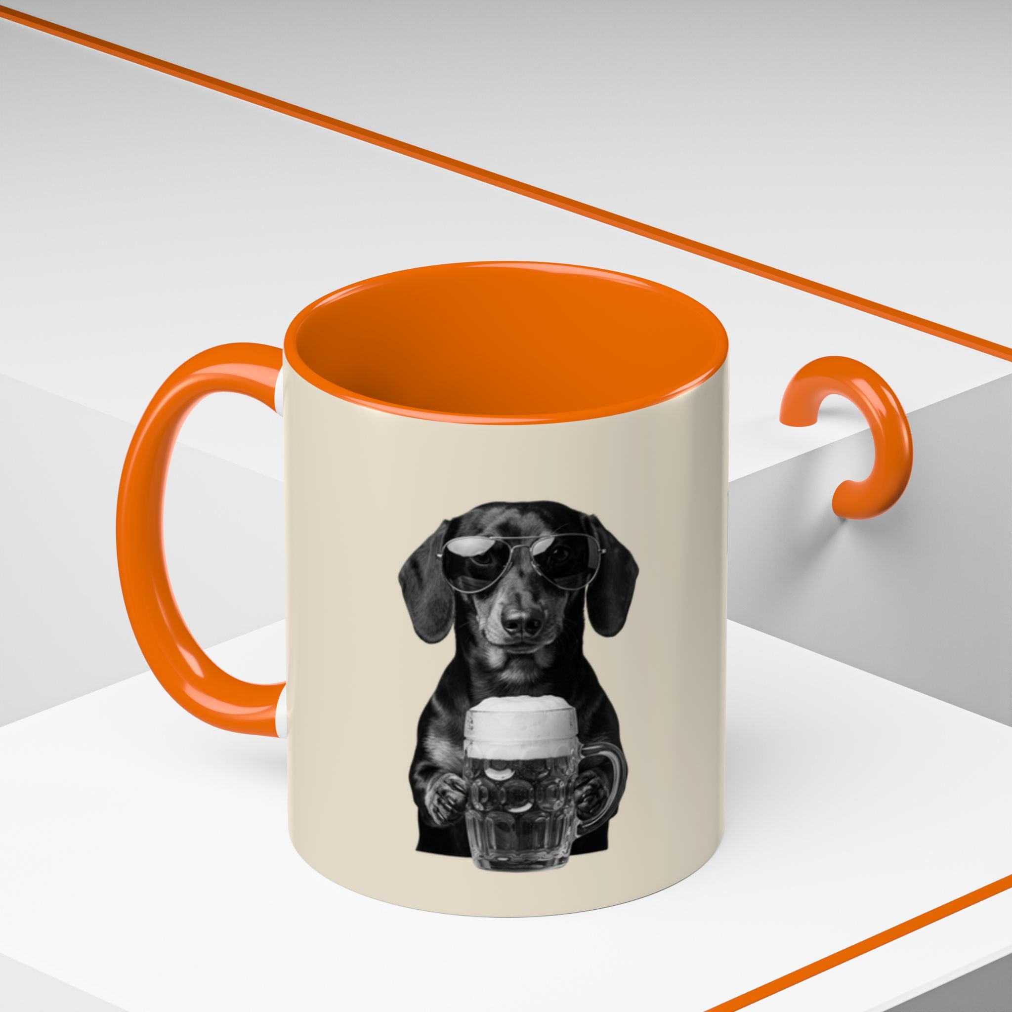 Personalized Dachshund Mug | Custom Name Coffee Mug | Funny Sausage Dog Gift | Beer Lover Dog Mug