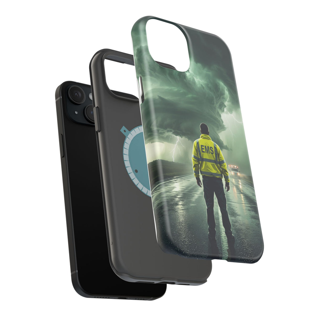 EMS Green Storm Phone Case — Magnetic Wireless Charging Cover