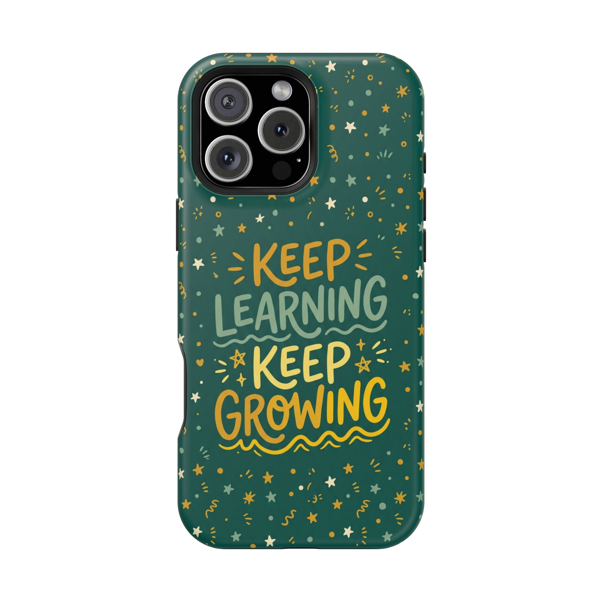 Keep Learning Keep Growing Teacher Phone Case — Wireless Charging Cover