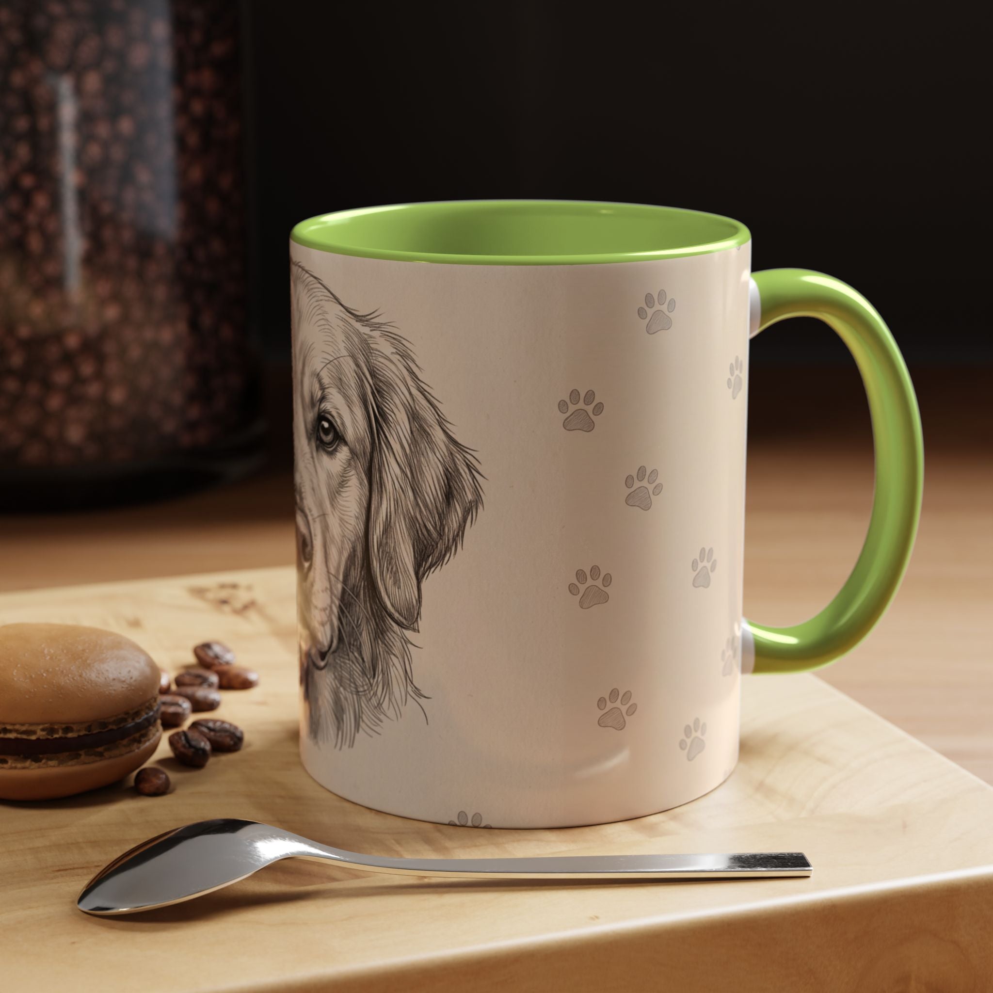 Golden Retriever Sketch Mug | Golden Retriever Lover Gift | Pencil Art Dog Coffee Mug