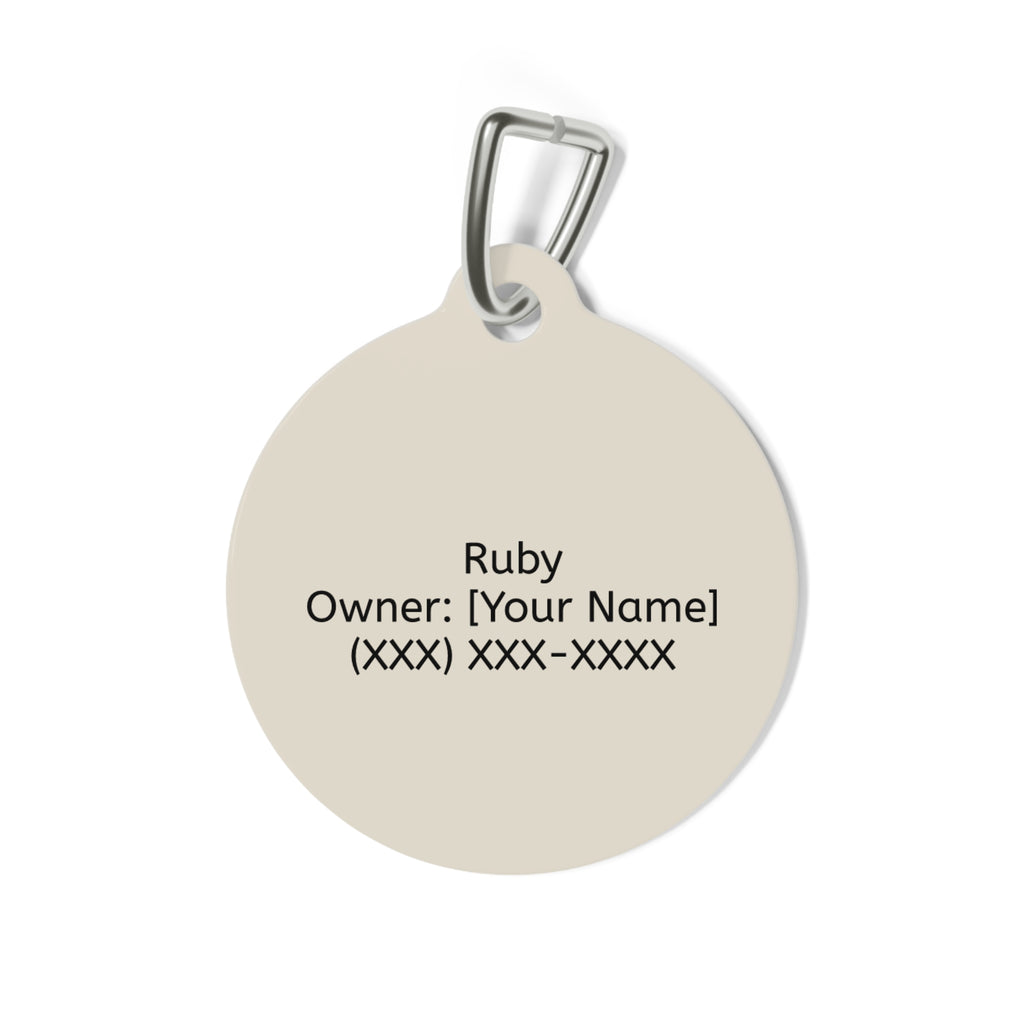 Personalized Dachshund Pet Tag – Custom Photo & Name Dog ID Tag