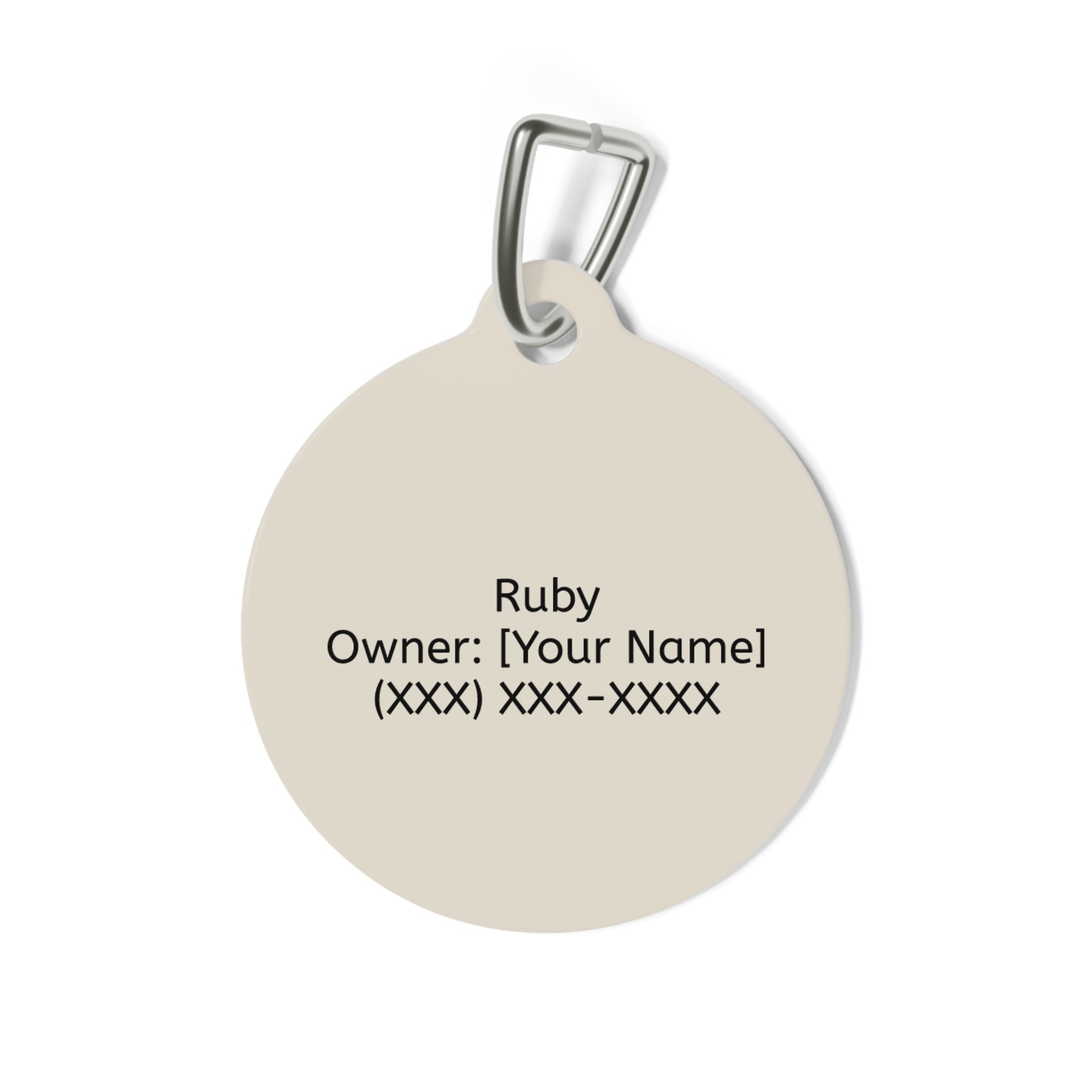 Personalized Dachshund Pet Tag – Custom Photo & Name Dog ID Tag