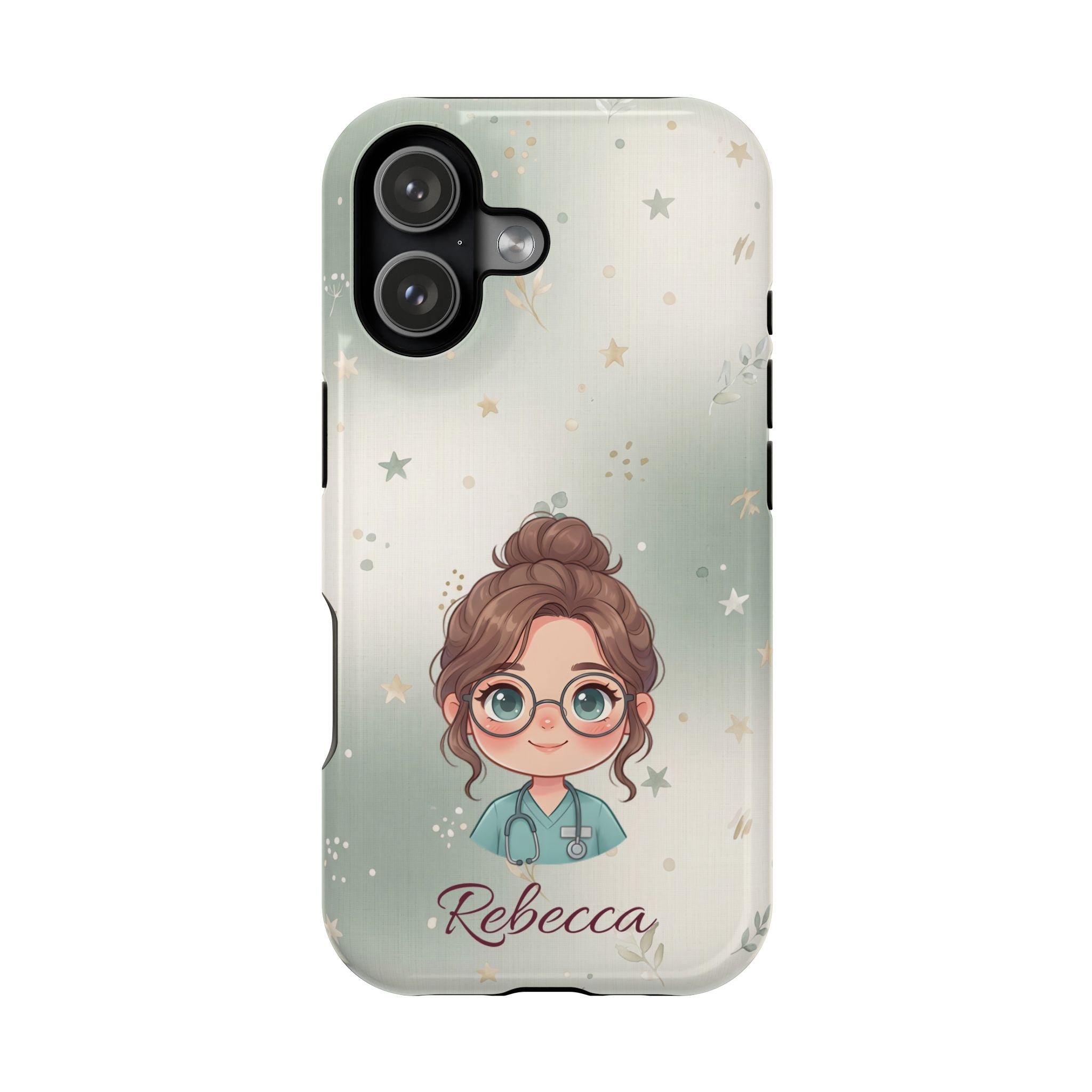 Personalized Starry Nurse Phone Case — Wireless Charging Cover