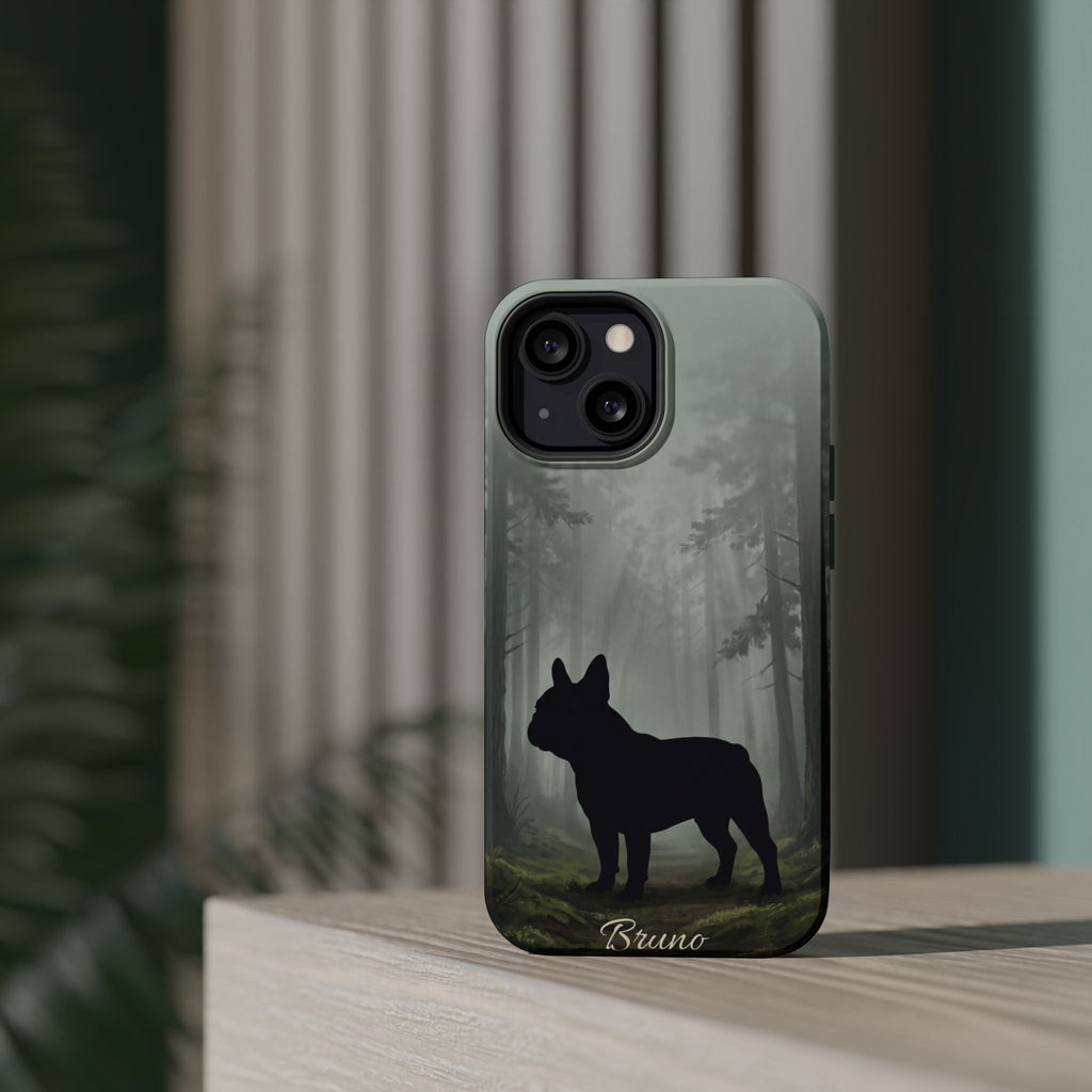 Personalized French Bulldog Misty Forest Phone Case — Wireless Charging Cover