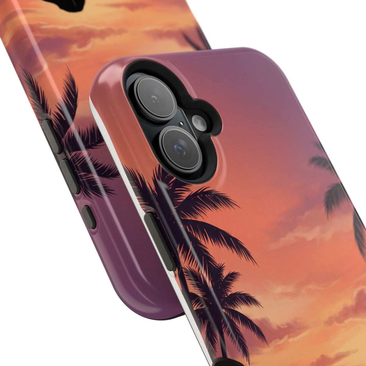 Personalized Dachshund Tropical Beach Sunset Phone Case — Wireless Charging Cover