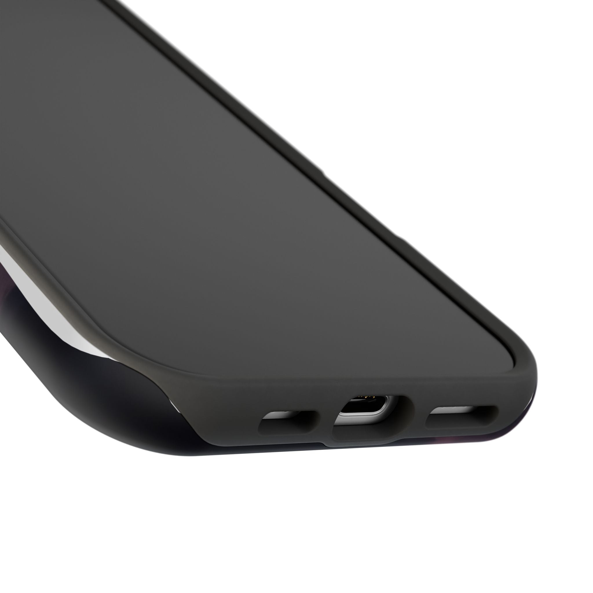 Neon Paw Print Phone Case — Impact-Resistant Wireless Charging Cover