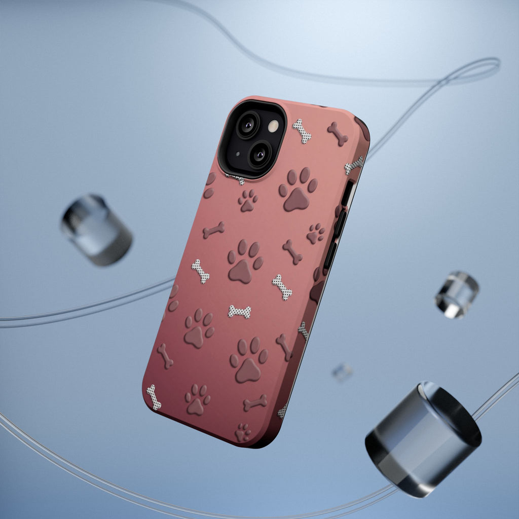 Paws & Bones Phone Case — Impact-Resistant Wireless Charging Cover