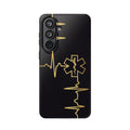 Paramedic/EMT Heartbeat Line Phone Case — Magnetic Wireless Charging Cover