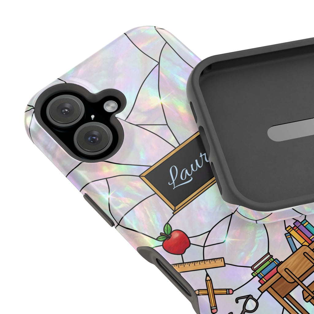 Personalized Teacher Phone Case — Impact-Resistant Wireless Charging Cover