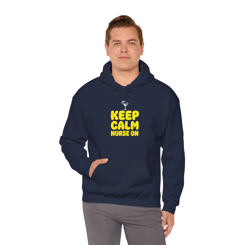 Keep Calm Nurse On Hoodie — Funny Nurse Graphic Pullover