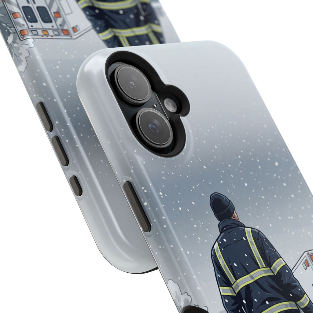 Bold Paramedic/EMT Portrait Phone Case — Magnetic Wireless Charging Cover